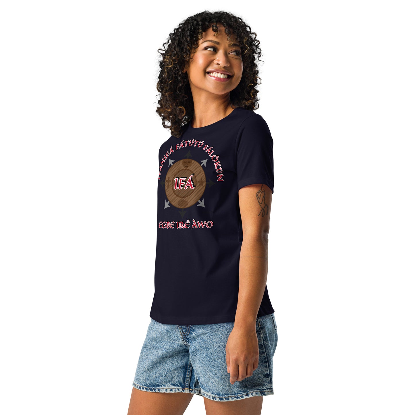 Personalized ÌYANIFÁ Egbe Iré Àwo Women’s Relaxed T-Shirt