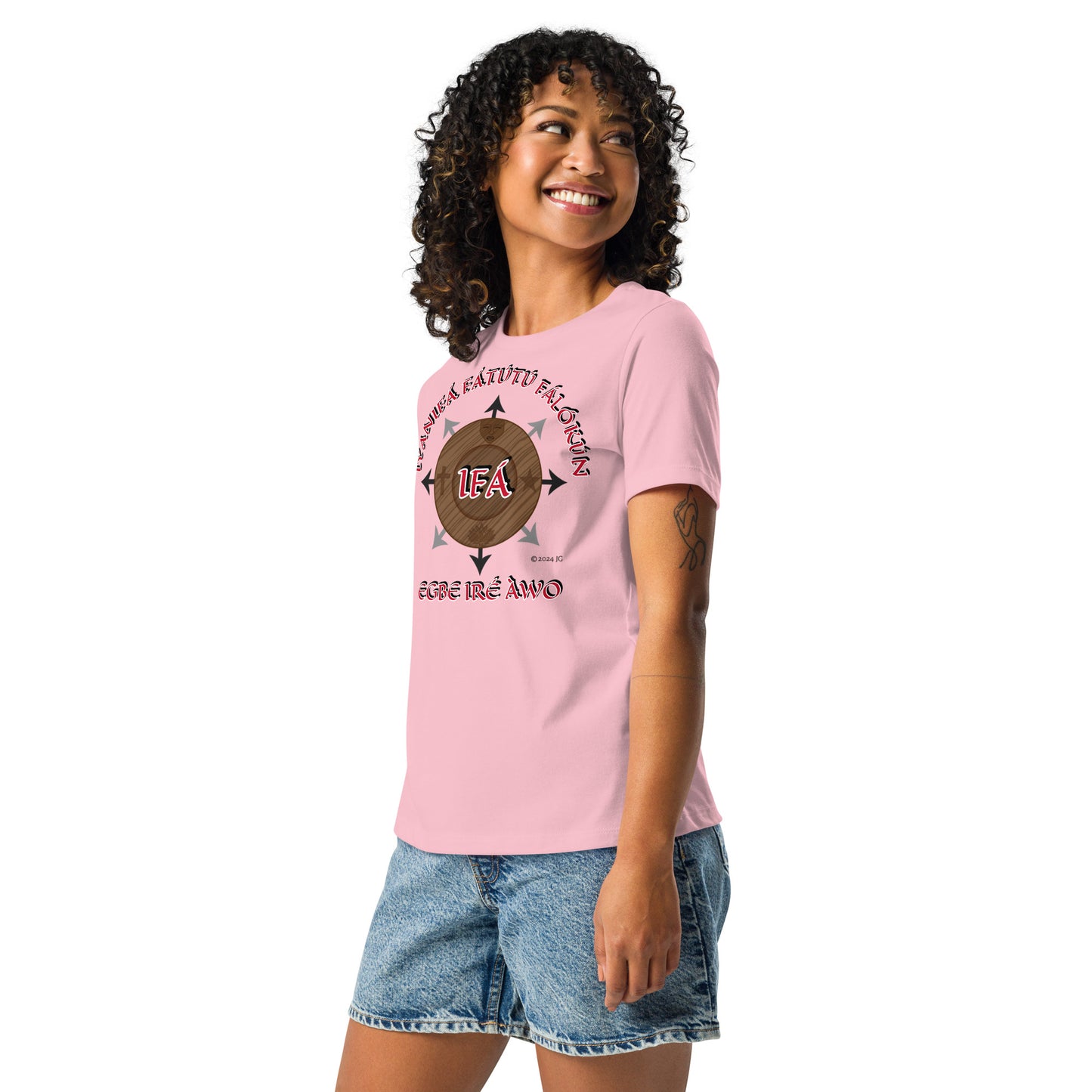 Personalized ÌYANIFÁ Egbe Iré Àwo Women’s Relaxed T-Shirt