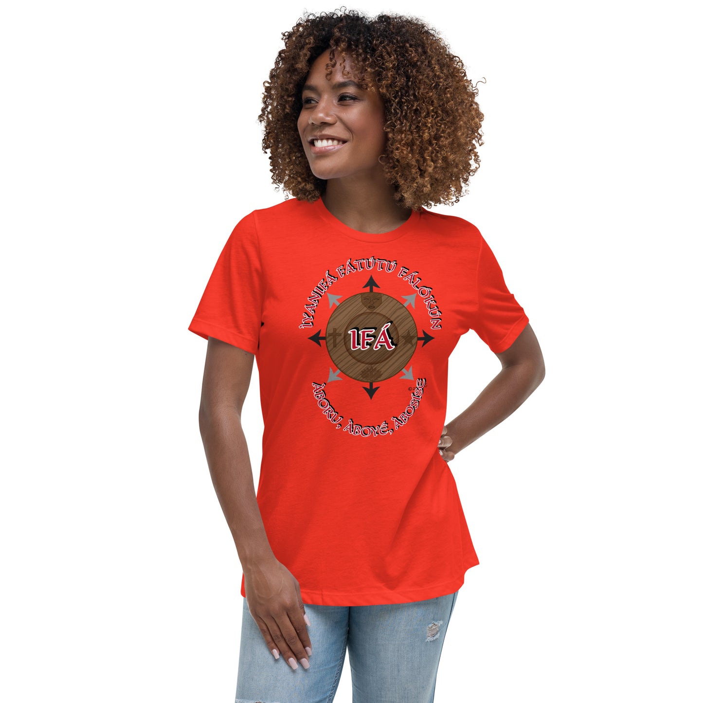 Personalized Egbe IRÉ Àwo ÌYANIFÁ Women's Relaxed T-Shirt