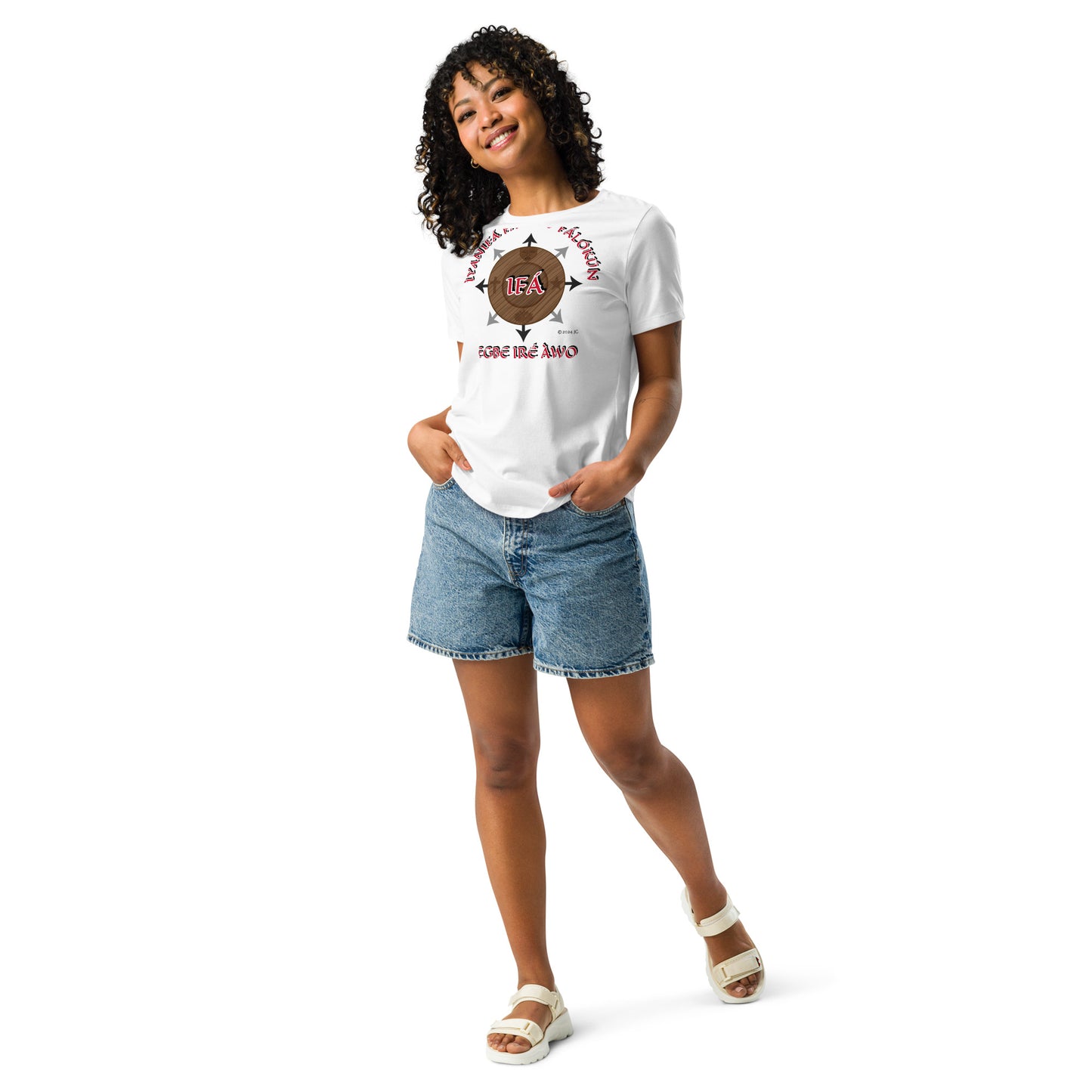 Personalized ÌYANIFÁ Egbe Iré Àwo Women’s Relaxed T-Shirt