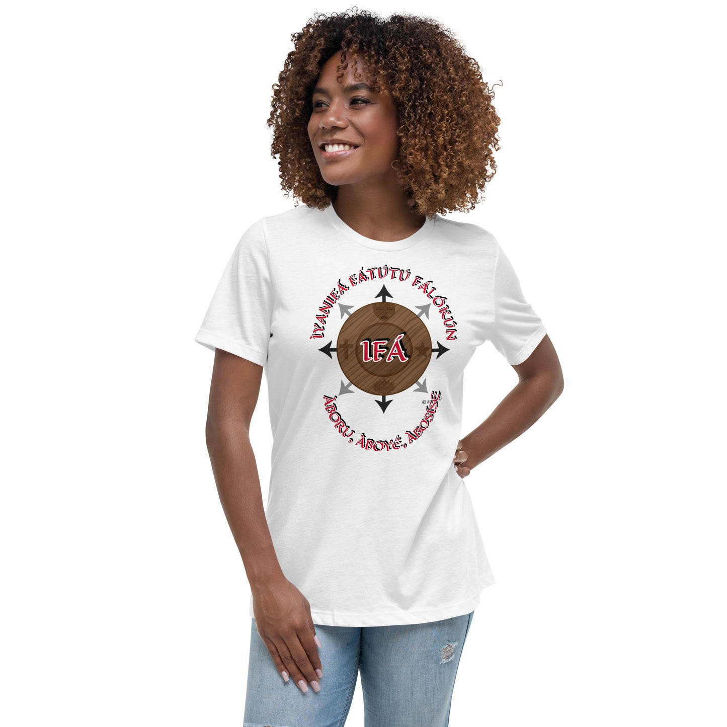 Personalized Egbe IRÉ Àwo ÌYANIFÁ Women's Relaxed T-Shirt