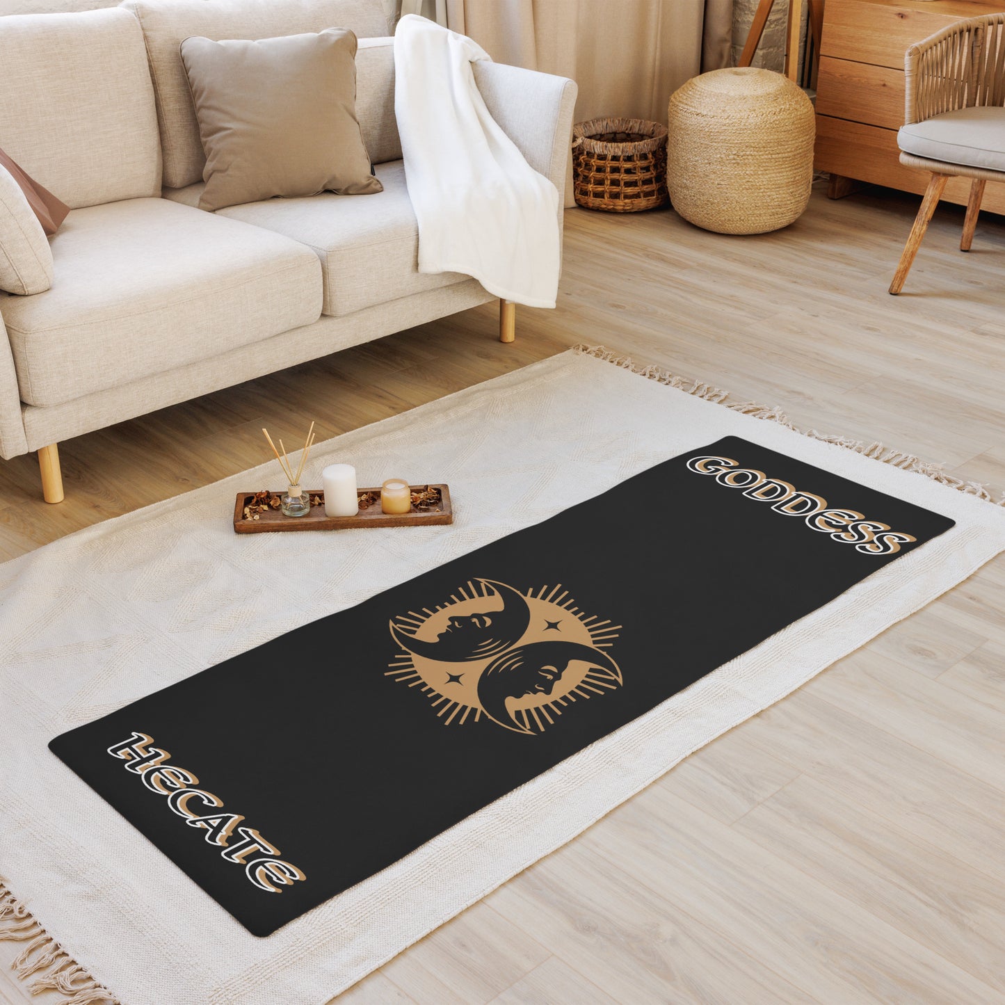 Goddess Hecate Icon Yoga mat 1